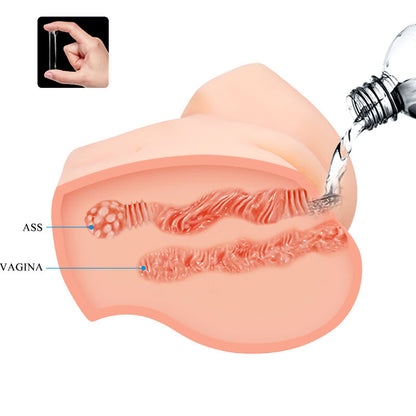 Vibrador Realista de Vagina e Ânus Samantha
