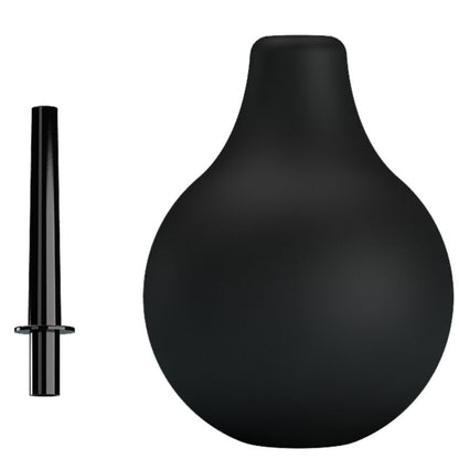 Chuveiro Anal Pera MR PLAY 224ml preto para higiene íntima segura e confortável.