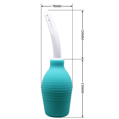 Ducha anal de borracha extra grande MR PLAY azul para higiene íntima