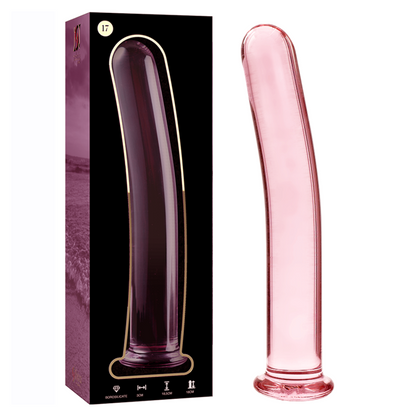 Dildo de Vidro Borosilicato Transparente Modelo 17 - 18.5 cm