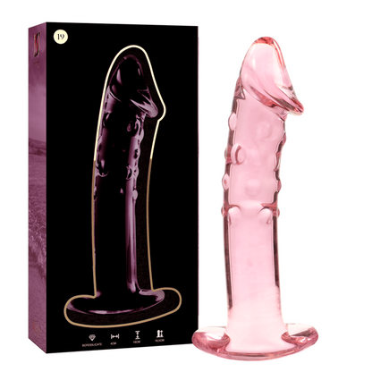 Dildo Modelo 19 de Vidro Borosilicato Transparente 18.5 cm Ø 4 cm