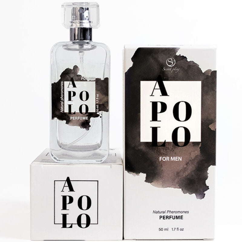 Frasco de perfume SECRETPLAY Apolo Spray com Feromonas Naturais 50ml para homem