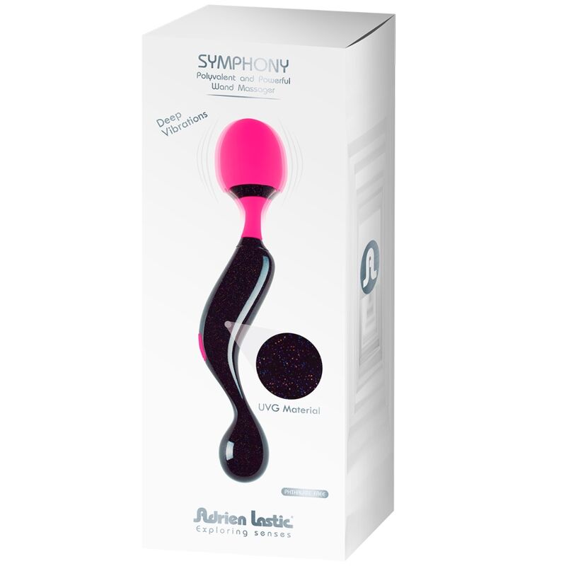 ADRIEN LASTIC Varinha Vibrador Massageador Symphony, design ergonómico e 10 modos de vibração