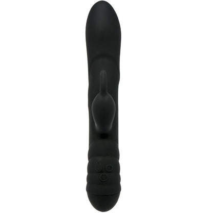Vibrador Twister Rotador Coelho Adrien Lastic preto com múltiplos motores e silicone de alta qualidade