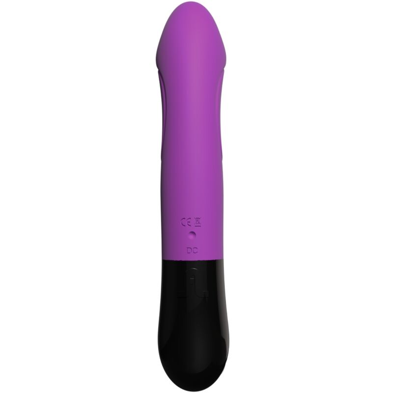 Close-up do ADRIEN LASTIC Ares 2.0, um vibrador coelho violeta com design ergonómico e ponta curva para estimulação do ponto G e clitóris.