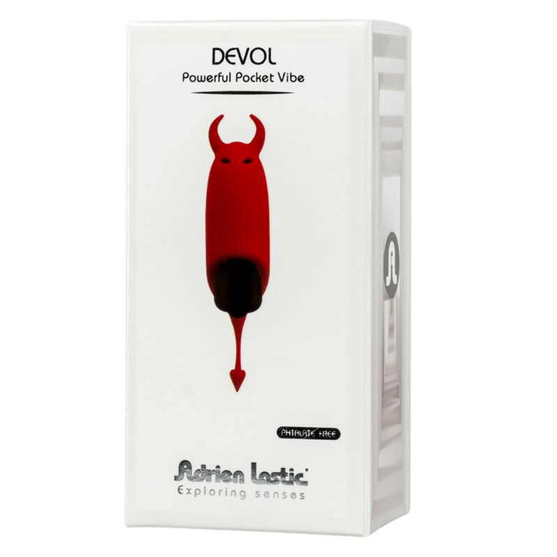 ADRIEN LASTIC Devol Mini Vibrador de Bolso, compacto e com 10 modos de vibração para prazer discreto.