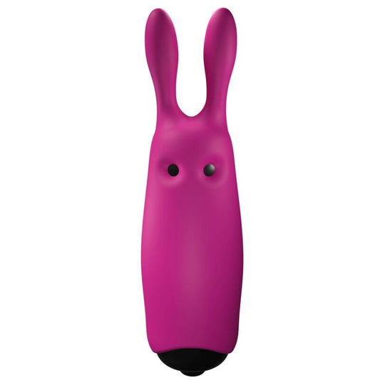 Adrien Lastic Vibrador de Bolso Coelho Rosa, um estimulador clitoriano portátil e discreto.