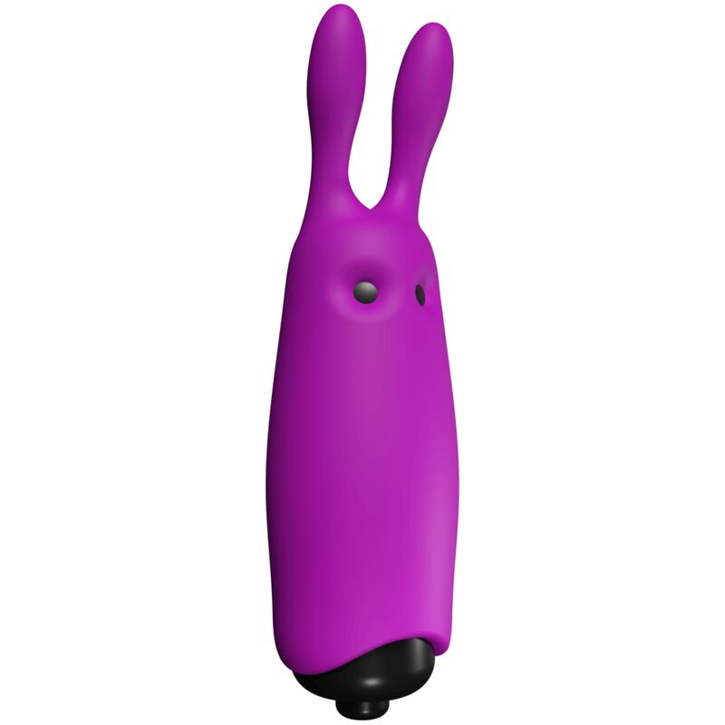 Close-up do Vibrador de Coelho de Bolso ADRIEN LASTIC violeta, mostrando design compacto e silicone suave.