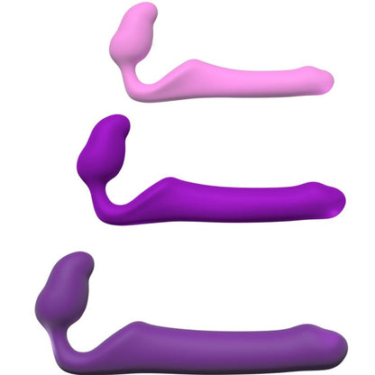 Adrien Lastic Queens Strap-On Flexível Violeta L para dupla penetração e estimulação do ponto G.