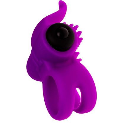 Imagem do Adrien Lastic Anel Vibrador Duplo com Bala, mostrando seu design de silicone flexível e detalhes do estimulador.