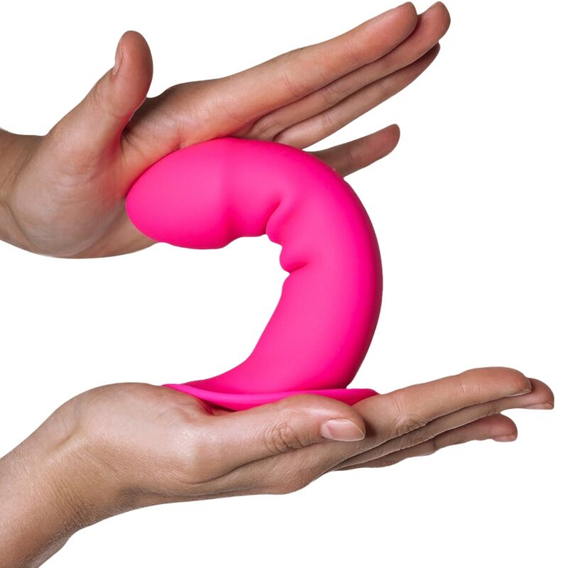 Vibrador de silicone ADRIEN LASTIC Hitsens 2 com dupla densidade e cor rosa.