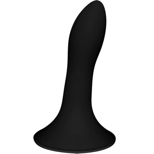 Close-up of the ADRIEN LASTIC Hitsens 5 silicone vibrator, showcasing its black color and ergonomic design for versatile pleasure.