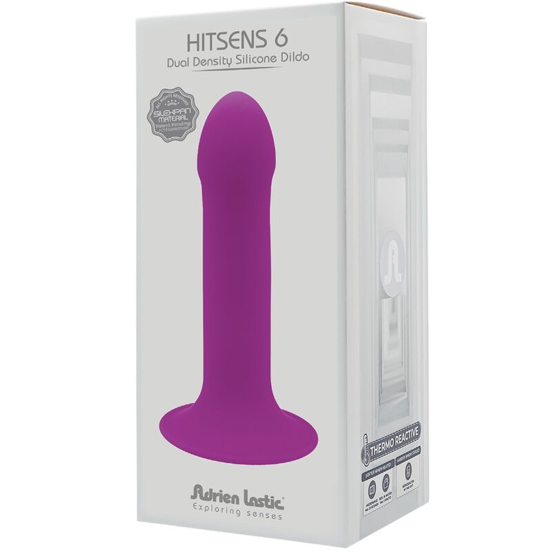 Close-up of the ADRIEN LASTIC Hitsens 6 Vibrador Plug Anal Termoreativo, showing its smooth silicone texture and design.