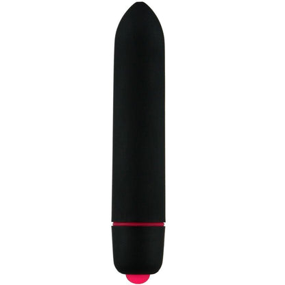 Close-up of the ADRIEN LASTIC Bala Vibrante Univibe Mini Preta, highlighting its compact design and powerful features.