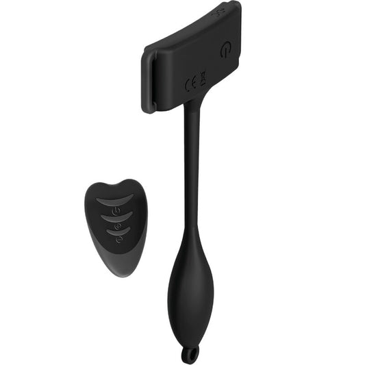 Close-up of the ADRIEN LASTIC Pan-T Vibe Flexible Panty Vibrator with Remote Control, showcasing its ergonomic design and flexible material.