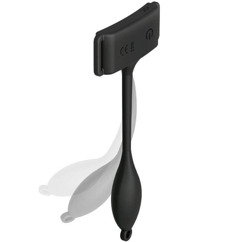 Close-up of the ADRIEN LASTIC Pan-T Vibe Flexible Panty Vibrator with Remote Control, showcasing its ergonomic design and flexible material.