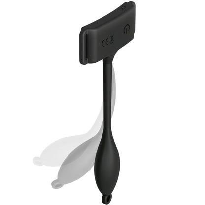 Close-up of the ADRIEN LASTIC Pan-T Vibe Flexible Panty Vibrator with Remote Control, showcasing its ergonomic design and flexible material.