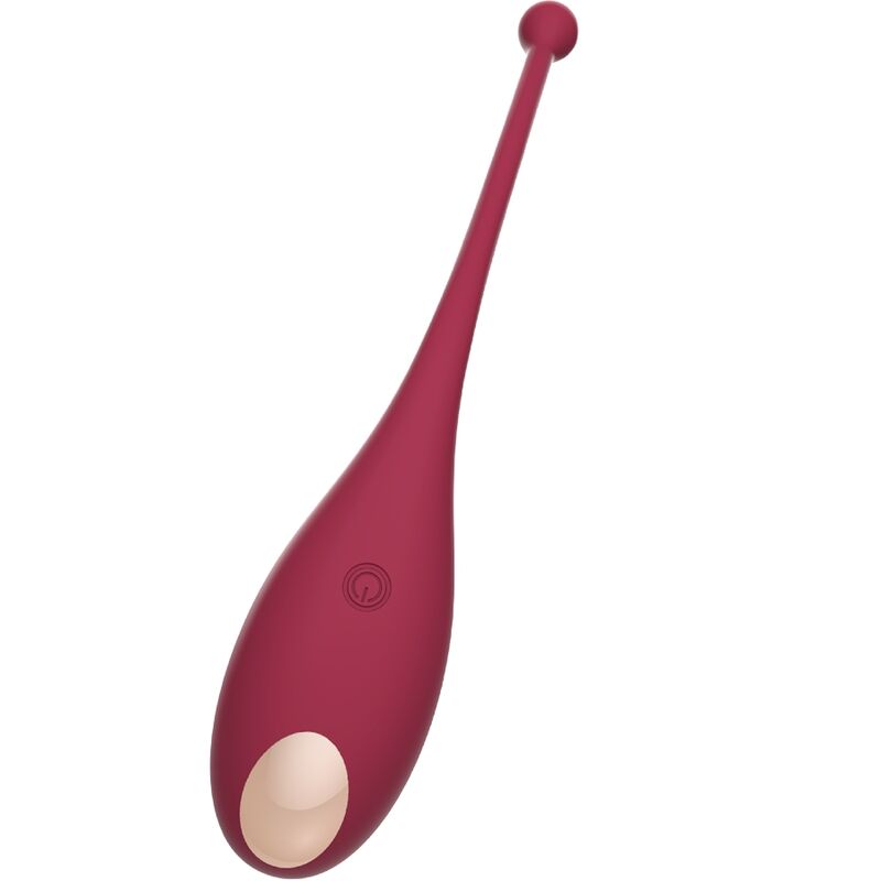 ADRIEN LASTIC Inspiration Clitoral Sucker e Ovo Vibratório, com controle via app, mostrando ambos os dispositivos e seus detalhes em vermelho.