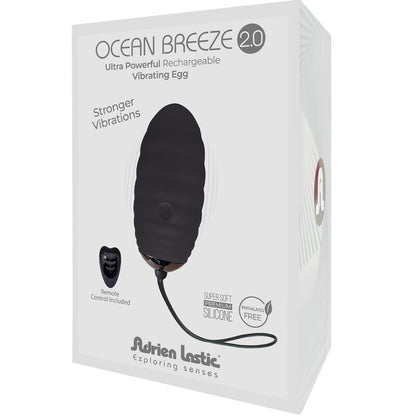 Adrien Lastic Ocean Breeze 2.0 Ovo Vibratório Recarregável com Controlo Remoto Preto