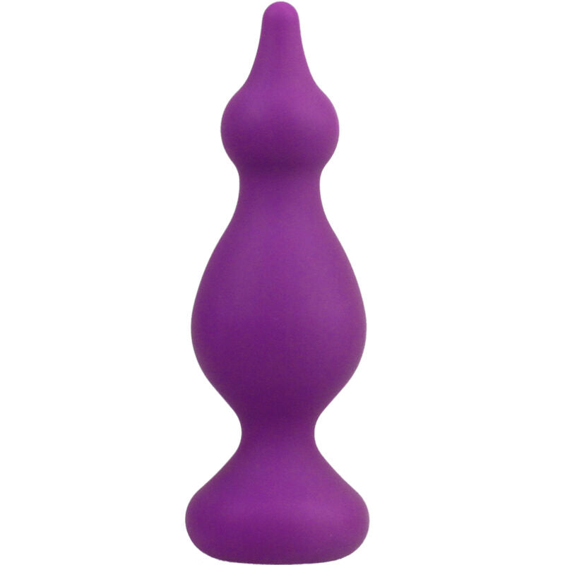 Adrien Lastic Amuse Plug Anal de Silicone Roxo, tamanho M, com design ergonómico e toque aveludado.