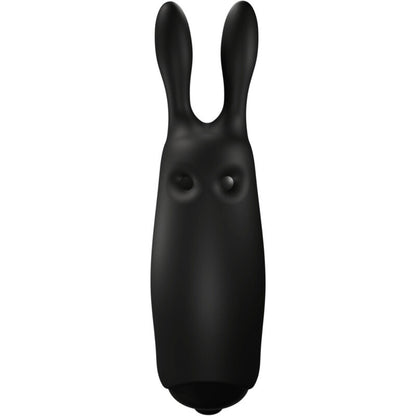 Imagem do ADRIEN LASTIC Vibrador Coelho de Bolso Preto, um mini vibrador de silicone compacto para estimulação clitoriana.