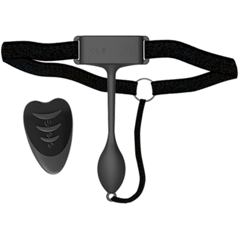Close-up of the ADRIEN LASTIC Pan-T Vibe Flexible Panty Vibrator with Remote Control, showcasing its ergonomic design and flexible material.