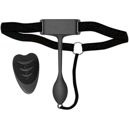 Close-up of the ADRIEN LASTIC Pan-T Vibe Flexible Panty Vibrator with Remote Control, showcasing its ergonomic design and flexible material.