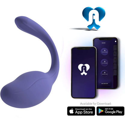 Close-up do vibrador ADRIEN LASTIC Smart Dream 3.0 violeta com controlo via APP para estimulação clitoriana e ponto G.