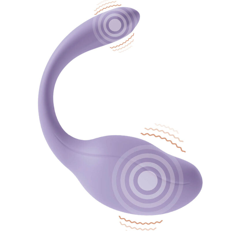 Close-up do vibrador ADRIEN LASTIC Smart Dream 3.0 violeta com controlo via APP para estimulação clitoriana e ponto G.