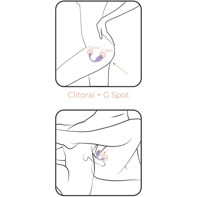 Close-up do vibrador ADRIEN LASTIC Smart Dream 3.0 violeta com controlo via APP para estimulação clitoriana e ponto G.