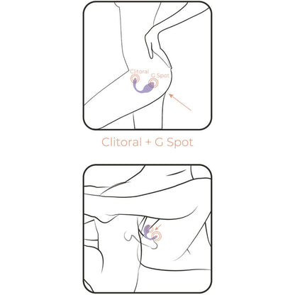 Close-up do vibrador ADRIEN LASTIC Smart Dream 3.0 violeta com controlo via APP para estimulação clitoriana e ponto G.