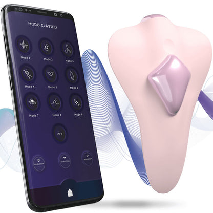 Adrien Lastic Temptation Estimulador de Clitóris Magnético com Controlo por App na cor rosa, destacando o seu design ergonómico e suave.