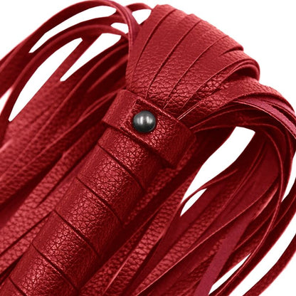 Chicote BDSM ALIVE de fantasia vermelho, ideal para jogos de poder e submissão.