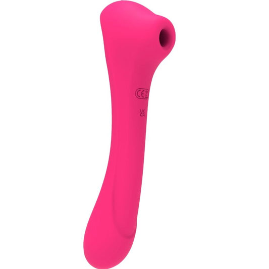 Vibrador de Sucção e Estimulador Clitoriano ALIVE Quiver Fúcsia