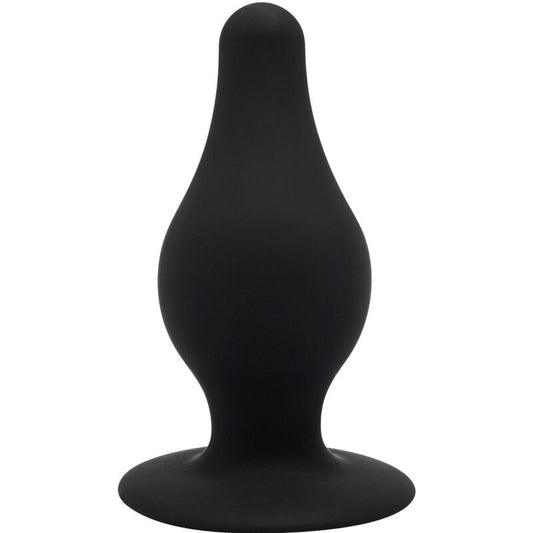 Close-up do SILEXD Plug Anal Termorreativo Silexpan Silicone Premium Tamanho M, mostrando sua textura e design ergonómico.