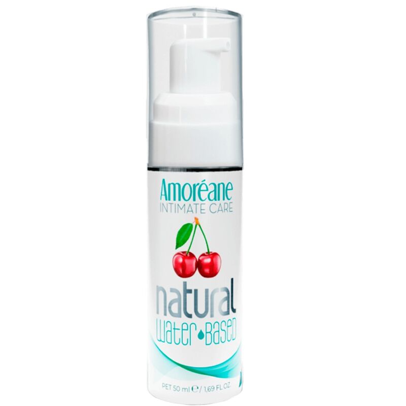 Frasco de Lubrificante Íntimo Amoreane à Base de Água Cereja 50 ML