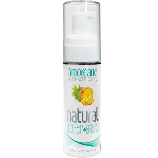 Detalhe do Lubrificante Íntimo Amoreane à Base de Água Sabor Abacaxi 50ml