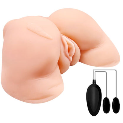 Masturbador Masculino Realista Vagina e Ânus com Vibração