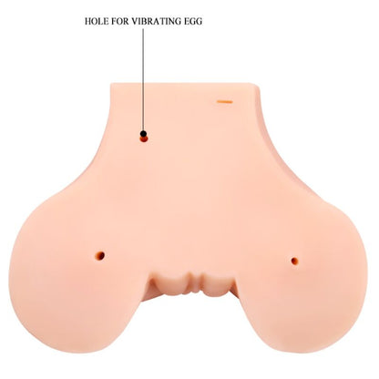 Masturbador Masculino Realista Vagina e Ânus com Vibração