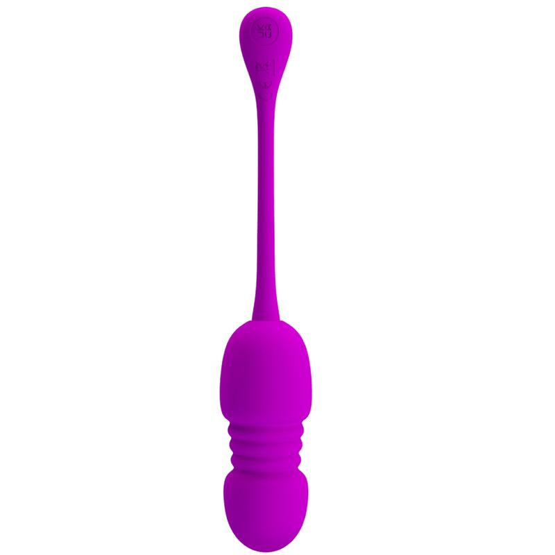 Close-up do Ovo Vibratório PRETTY LOVE Callie Roxo com 12 funções