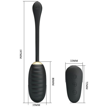 Vista detalhada do vibrador ovo PRETTY LOVE Doreen luxo recarregável com controle remoto