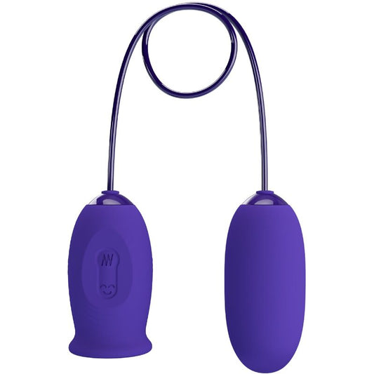 Close-up do Estimulador Vibrador PRETTY LOVE Daisy Youth Violet, mostrando seu design ergonômico e cor.