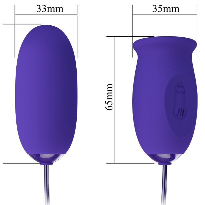 Close-up do Estimulador Vibrador PRETTY LOVE Daisy Youth Violet, mostrando seu design ergonômico e cor.