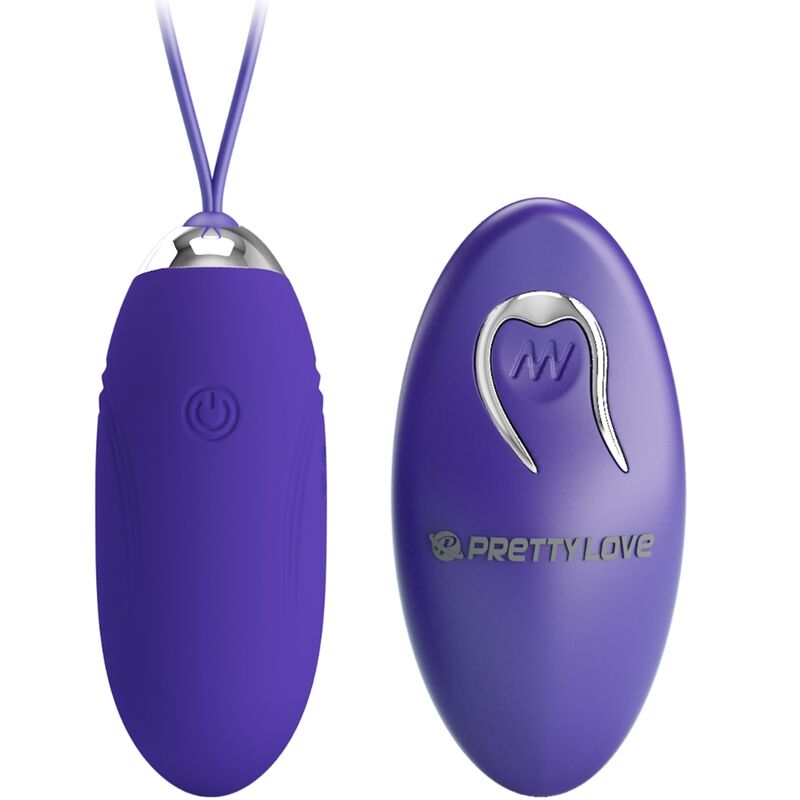 Ovo vibratório PRETTY LOVE Jenny Youth violeta com controle remoto para prazer discreto