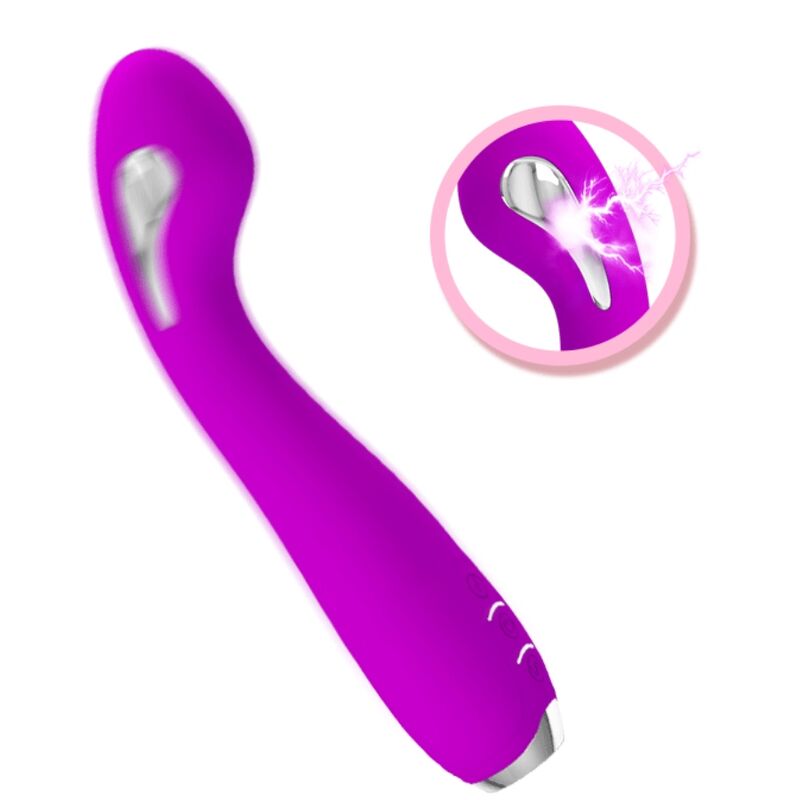 Vibrador de Electrochoque Recarregável Pretty Love Hector Roxo Impermeável