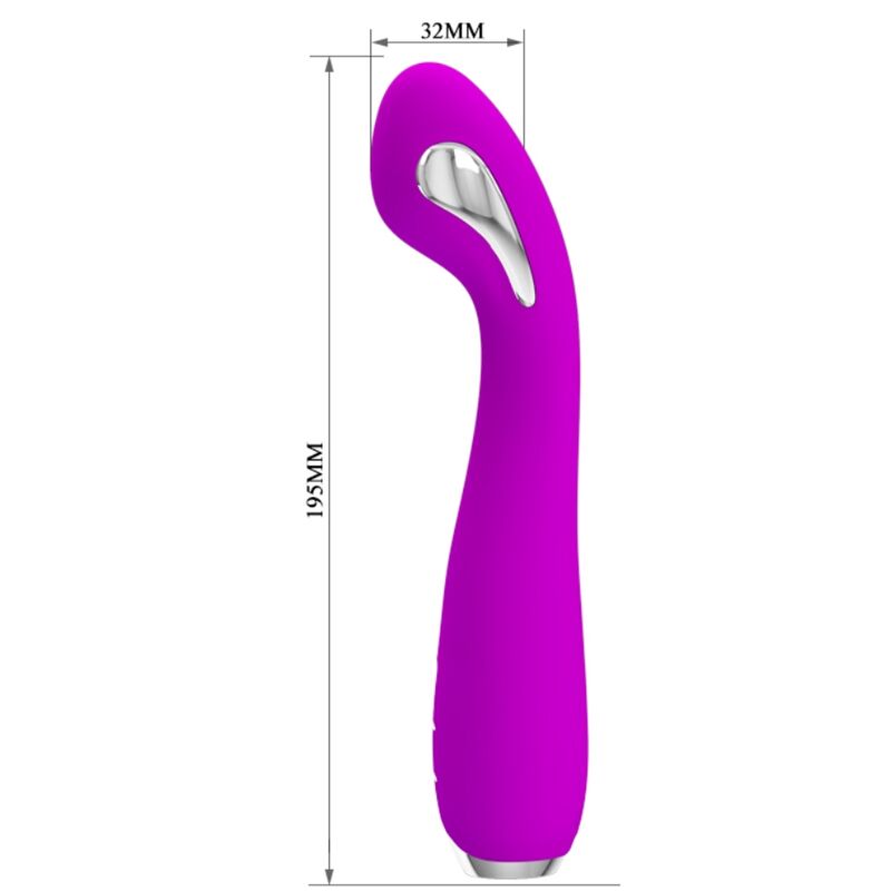 Vibrador de Electrochoque Recarregável Pretty Love Hector Roxo Impermeável