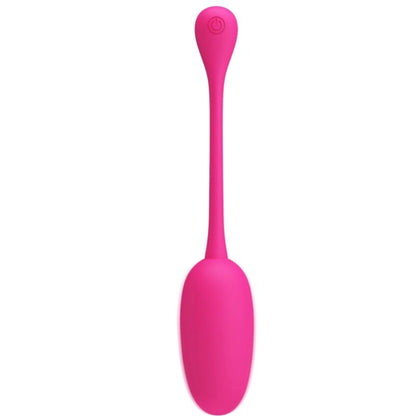 Close-up do Ovo Vibratório Recarregável PRETTY LOVE Knucker em silicone rosa, mostrando seu design compacto e superfície suave.