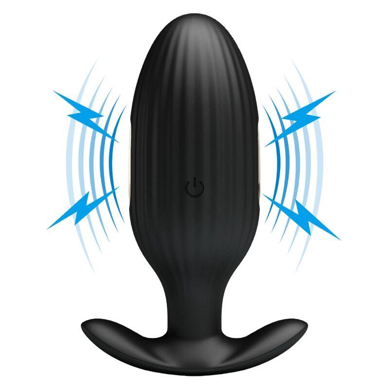PRETTY LOVE Plug Anal Jefferson com App, Vibração e E-Stim