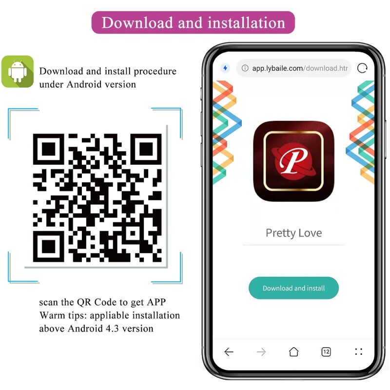 PRETTY LOVE Plug Anal Jefferson com App, Vibração e E-Stim