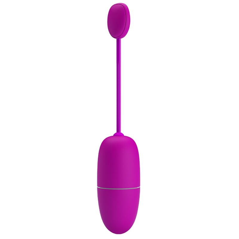 Close-up do Ovo Vibrante Ninfa Roxo PRETTY LOVE com controlo por App